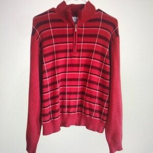 Red Striped Women's Sweater